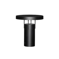 Bonita lámpara de mesa LED recargable BringMe, negro mate, altura 28 cm