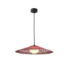 Bover Lámpara colgante exterior Nans Balis S/55, marrón/rojo