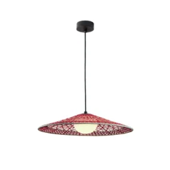 Bover Lámpara colgante exterior Nans Balis S/55, marrón/rojo