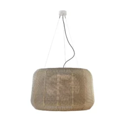 Bover lámpara colgante exterior LED Fora 90, blanco natural/beige