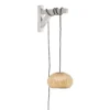 Bover lámpara colgante LED Garota, enchufe color blanco/marfil