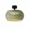 Bover Lámpara de techo para exterior Perris, marrón/beige, Ø 47 cm