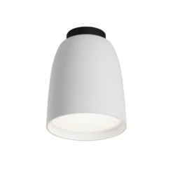 Bover lámpara de techo para exterior Nut, blanco, aluminio/acero, Ø 10 cm
