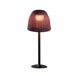 Bover lámpara sobremuro LED Atticus, altura 50 cm, marrón grafito/marrón