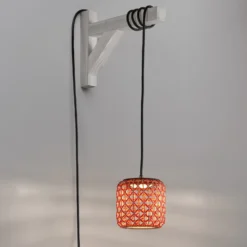 Bover Nans S/16/H colgante LED con enchufe rojo
