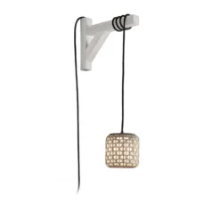 Bover Nans S/16/H colgante LED, enchufe, beige