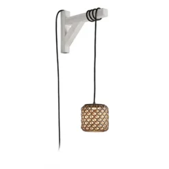 Bover Nans S/16/H colgante LED, enchufe, marrón