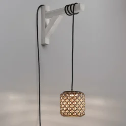 Bover Nans S/16/H colgante LED, enchufe, marrón