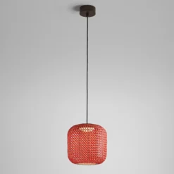 Bover Nans S/31 Lámpara colgante exterior LED, roja