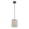 Bover Nans S/21 lámpara colgante exterior LED, beige