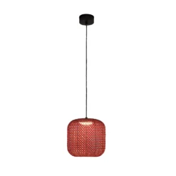 Bover Nans S/21 lámpara colgante exterior LED, rojo