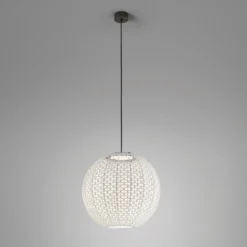 Bover Nans Sphere S/60 lámpara colgante exterior LED beige