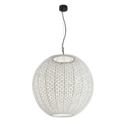 Bover Nans Sphere S/80 lámpara colgante exterior LED beige
