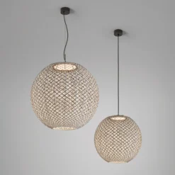 Bover Nans Sphere S/60 Lámpara colgante exterior LED marrón