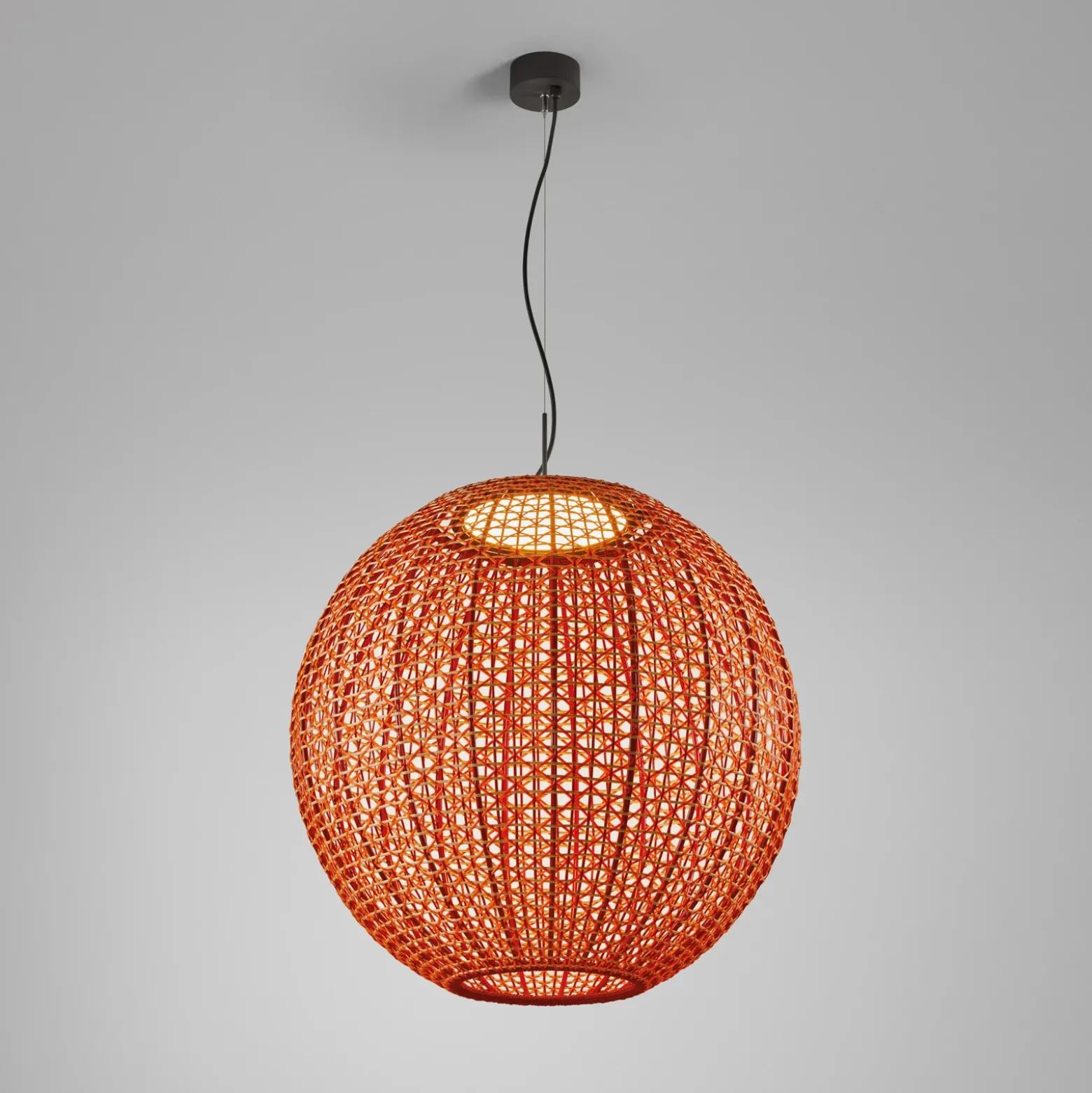 Bover Nans Sphere S/80 lámpara colgante exterior LED rojo