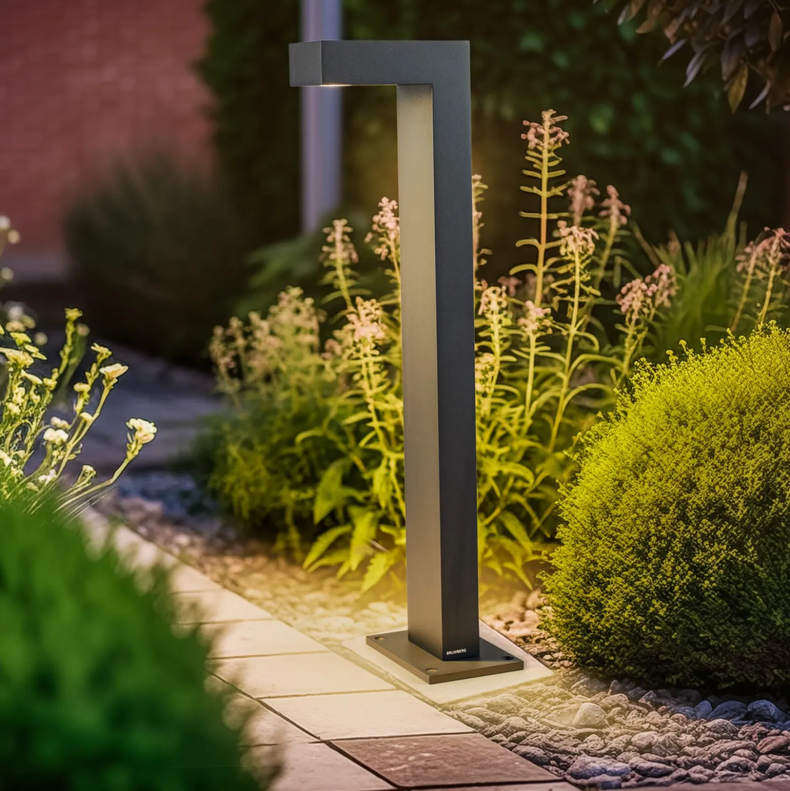 BRUMBERG Bolardo luminoso LED, altura 60 cm