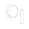 BRUMBERG Eye aplique LED de exterior anillo blanco