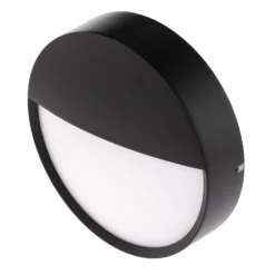 BRUMBERG Eye aplique LED de exterior, mitad, negro