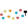 Cadena de lámparas LED de colores con 10 faroles
