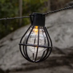 Cadena de luces LED Cage, negro/transparente