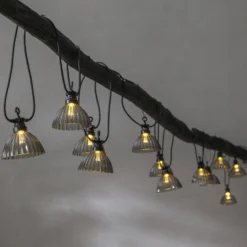 Cadena de luces LED Circus Shade 12 pantallas gris