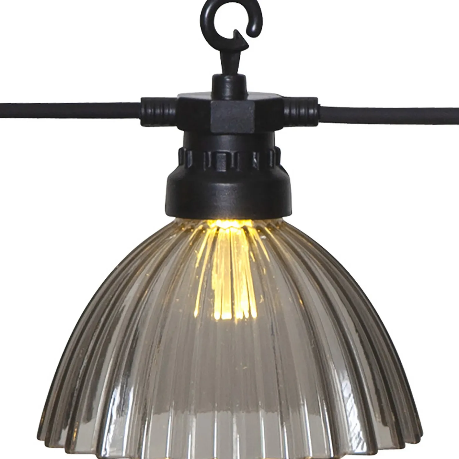 Cadena de luces LED Circus Shade 12 pantallas gris