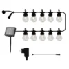 Cadena de luces LED Lucas, kit básico transparente, 10 luces, solar/enchufable
