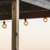 Cadena de luces LED solares para fiestas, 7 W, marrón, IP44, 1800 K