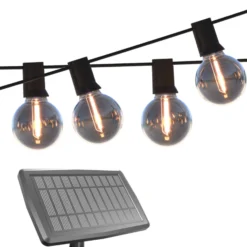 Cadena de luces LED solares Vista de Calex, longitud 20 metros, IP44