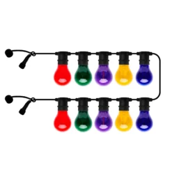 Cadena de luces LED Tobias, extensión, multicolor, 10 luces, 4,5 m