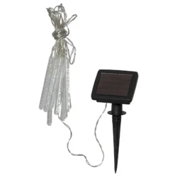 Cadena LED solar Bubbly 10 luces blanco cálido