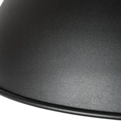 Calefactor colgante Lucande Theriona, negro, Ø 42 cm, IP24