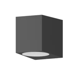 Calex aplique de exterior GU10, downlight, altura 8 cm, antracita