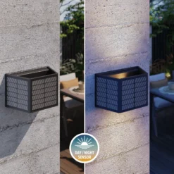 Calex Aplique LED para exterior Caserta, arriba/abajo, negro