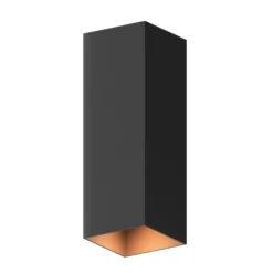 Calex aplique para exterior Rectángulo arriba/abajo altura 23cm negro