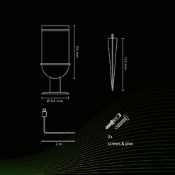 Calex Smart Foco de exterior para jardín, CCT, RGB