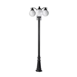 Candelabro Madeira 3 luces antracita