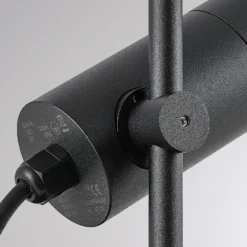 Chopa lámpara con pica LED, foco regulable en altura