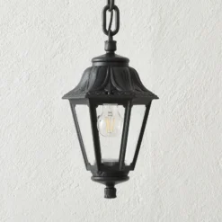 Colgante LED Sichem Anna 6W 2.700K negro/claro
