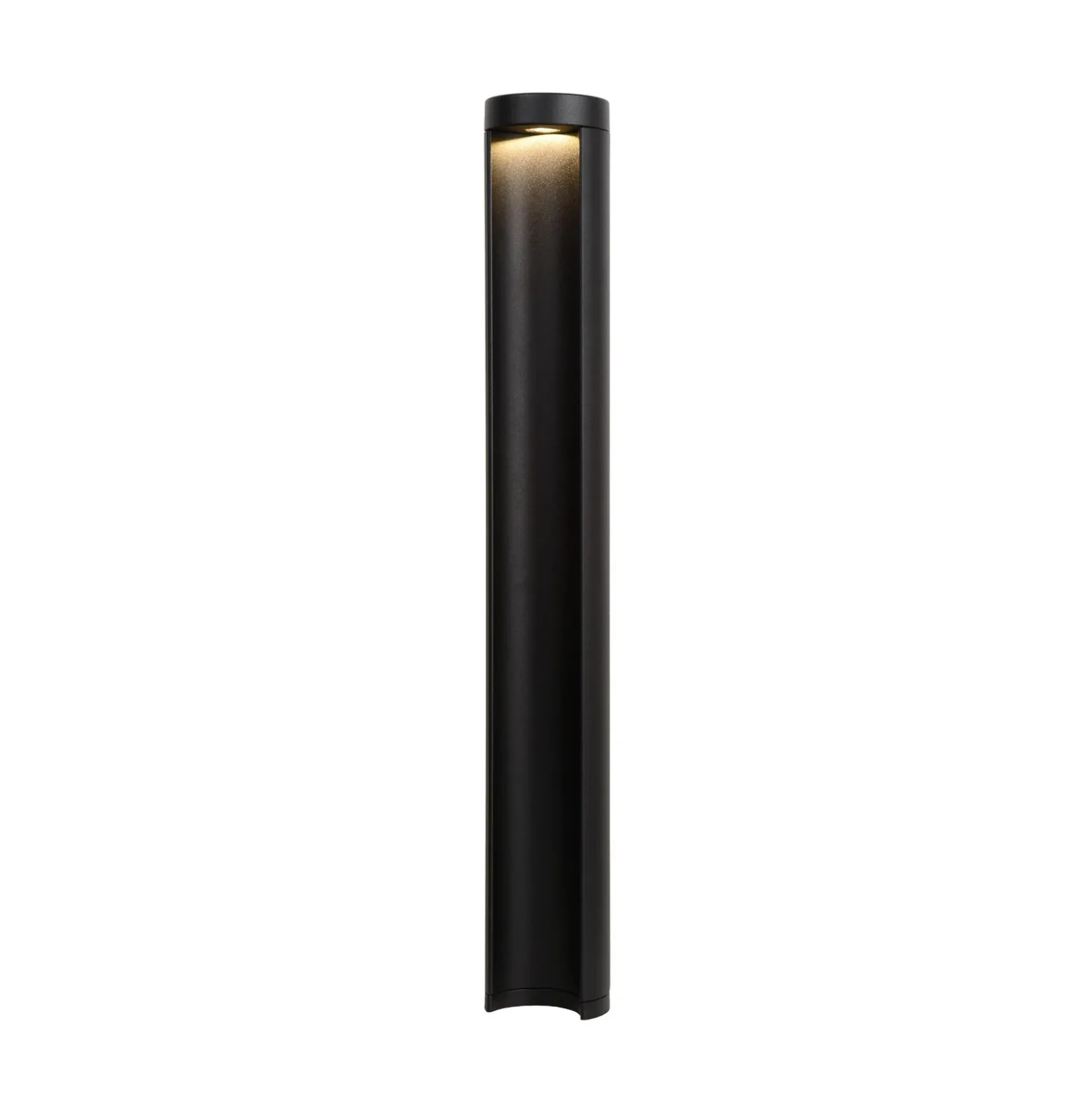 Combo bolardo luminoso LED, negro, 65 cm, aluminio, IP54