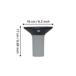Corbezzola Aplique LED para exterior, negro, sensor