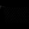 Cortina de luces LED solar IP44, 110 x 90 cm, 100 luces