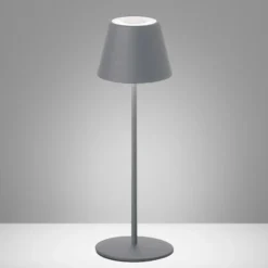 De mesa LED Cosenza batería RGBW gris arena
