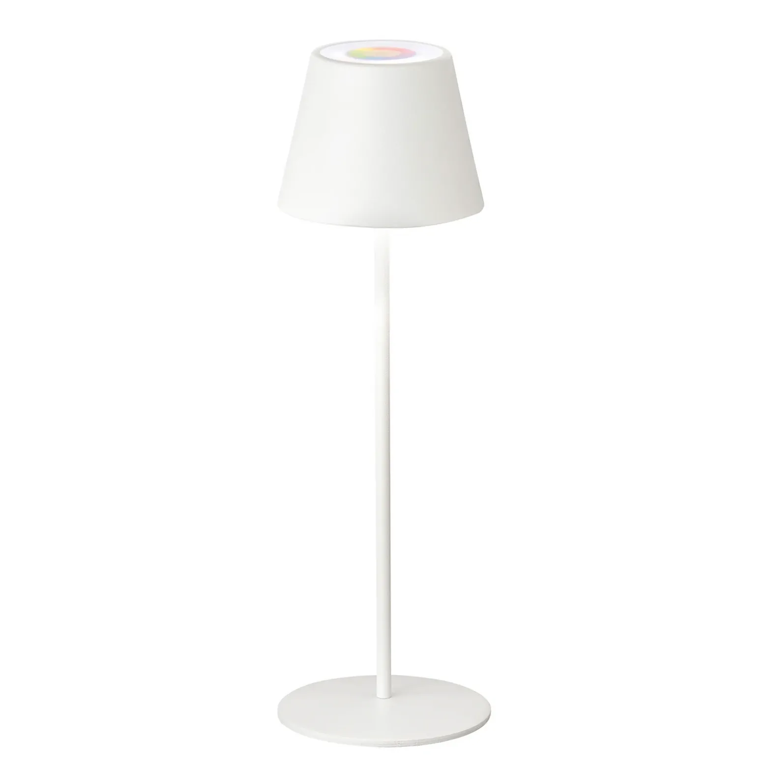 De mesa LED Cosenza batería RGBW blanco arena