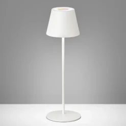 De mesa LED Cosenza batería RGBW blanco arena