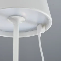 De mesa LED Cosenza batería RGBW blanco arena