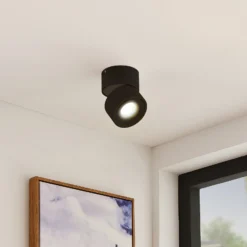 Downlight LED Arcchio Rotari, 620 lm, 1 luz, negro