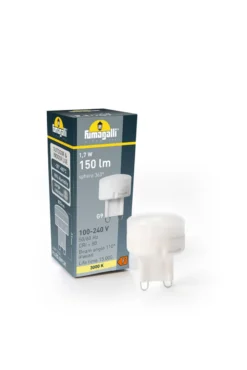 Downlight Livia Ø 6 cm resina sintética negra/esmerilada G9 4.000K