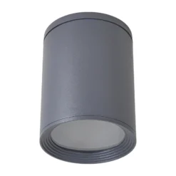 Downlight Lucande Minna, antracita, 14 cm, IP54, E27