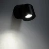 Downlight Oscar, negro, aluminio, altura 13,5 cm, GU10